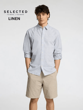 SELECTED HOMME LINEN SLIM CINTREE SHIRT - Smgarment's
